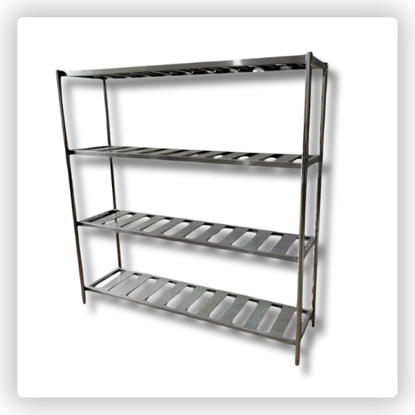 Estante de Inox para Câmara Fria 1,80m com 4 Prateleiras