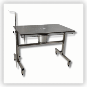 Mesa Veterinária Cirúrgica em Inox com Altura Regulável