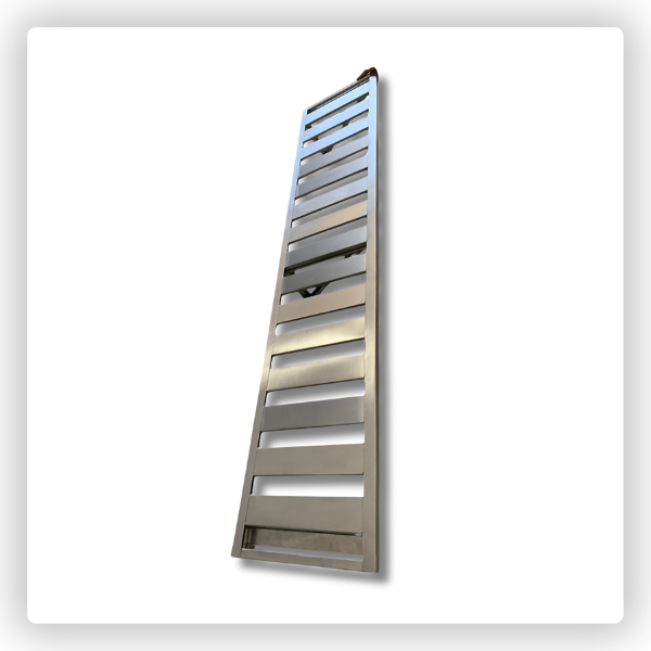 Prateleira Gradeada Suspensa 1,90m Com Mão Francesa Inox 430