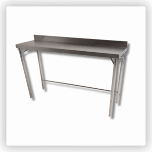 Bancada de Inox 1,80 m – com Rodobanca e Estrutura Contraventada
