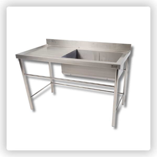 Pia de Inox Contraventada 2,80m