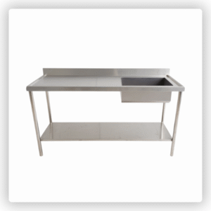 Pia de Inox com Prateleira 2,80m